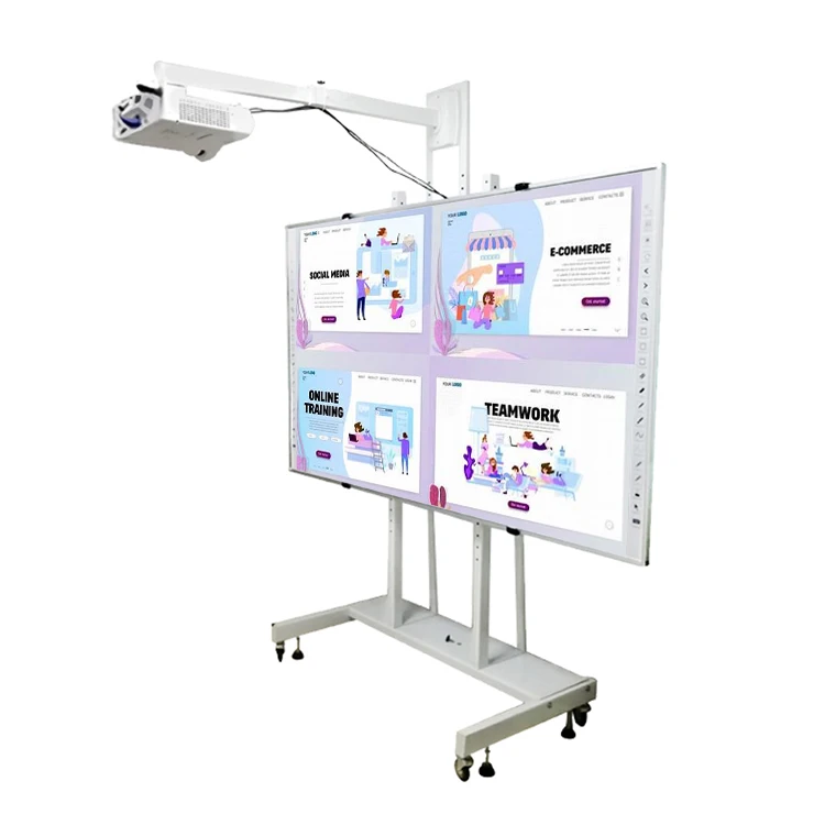 

Multi-function Windows/Andorid optional 1920*1080P intelligent interactive touch projector whiteboard