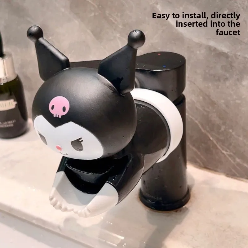 Simpatico personaggio dei cartoni animati Hello kitty Kuromi Pochacco prolunga per rubinetto Kawaii Mickey prolunga per lavaggio a mano a prova di spruzzi regalo per le vacanze