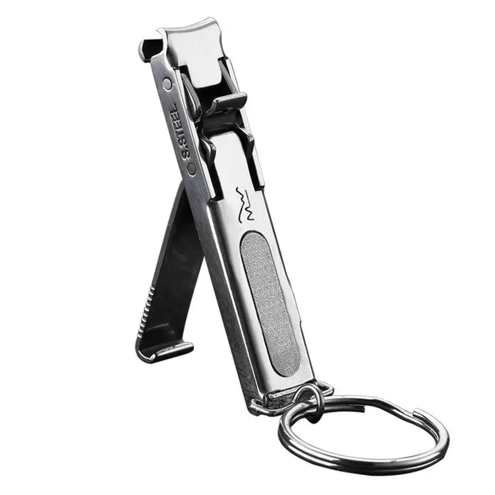 1PC Foldable 0.5cm Ultra-thin Portable Stainless Steel Nail Toe Cutter Trimmer Scissor Manicure Pedicure Tool Fingernail Clipper