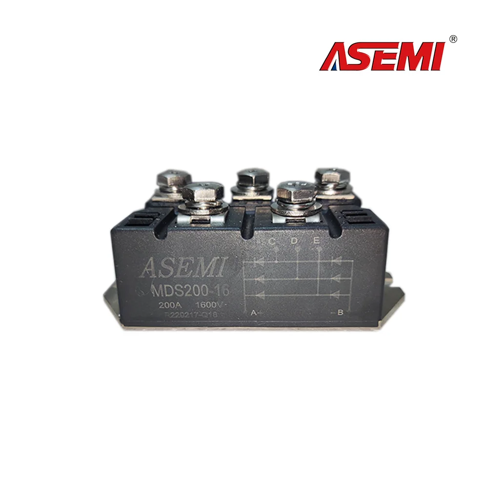 MDS200-16 M23 Diode Module 200A 1600V ASEMI Brand New Three-phase Rectifier Module