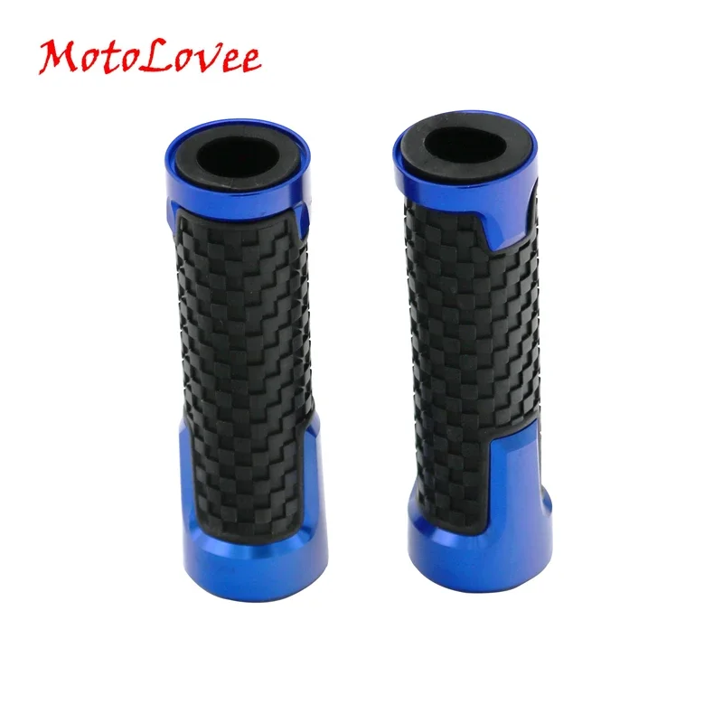 

MotoLovee Universal 7/8" 22MM Motorcycle Aluminum Alloy Grips Motorbike Non-slip Rubber Handlebar Grips 6 Colors For Option