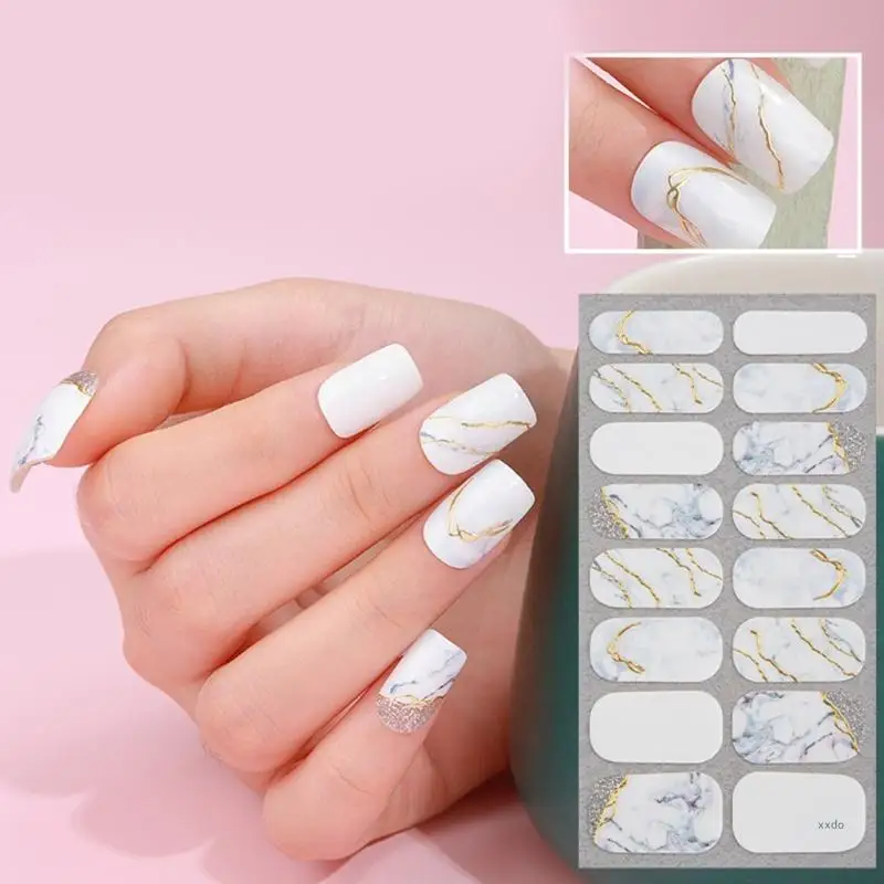 Autocollant pour ongles, Gels imperméables, bandes pour vernis à ongles, autocollants manucure