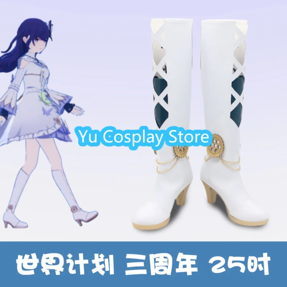 Yu Cosplay Store Project Sekai 3rd Anniversary Cosplay Shoes Halloween Role Play Shoes Boots Anime Game Costume Props Anime