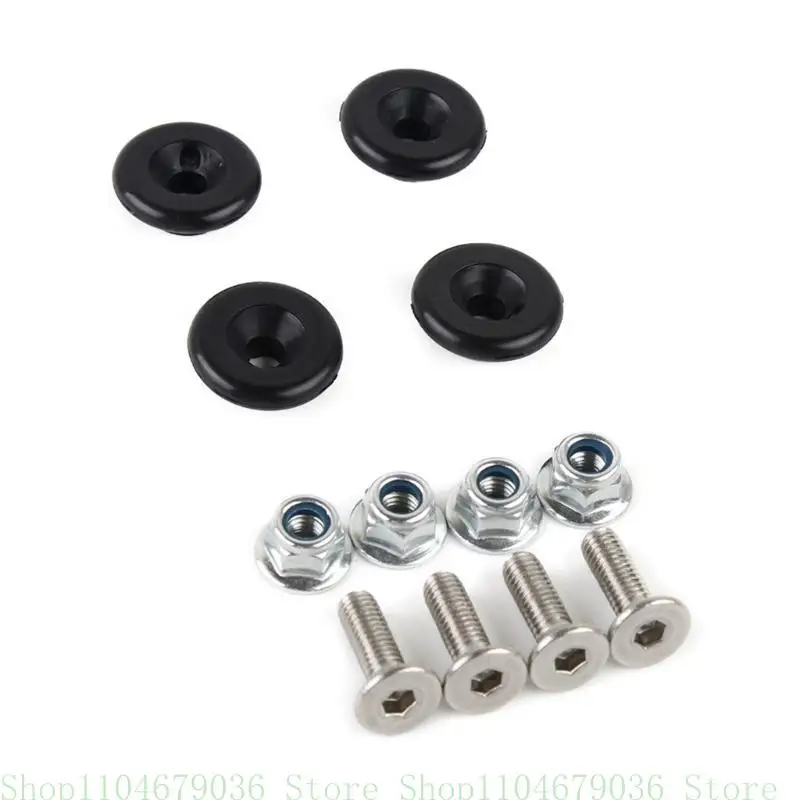 High-performance Plastic Cushion for Motorbike Aluminum Alloy Rear Luggage Case 4-Piece/set T/I Shaped Motorcycles Parts