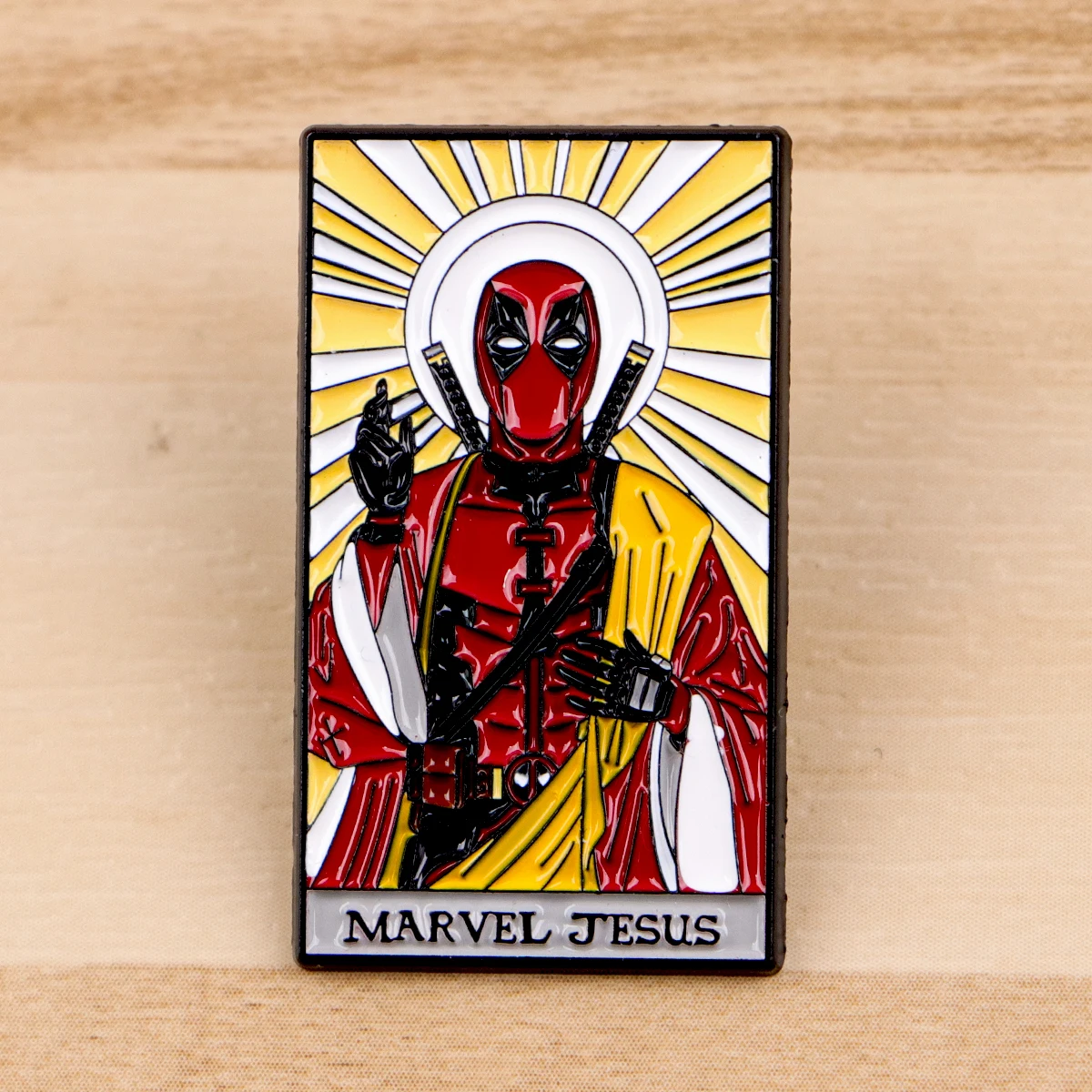 

Movie Hero Enamel Pin Jesus Badges on Backpack Women's Brooches Hat Lapel Pins Cosplay Accessories Toys Gifts