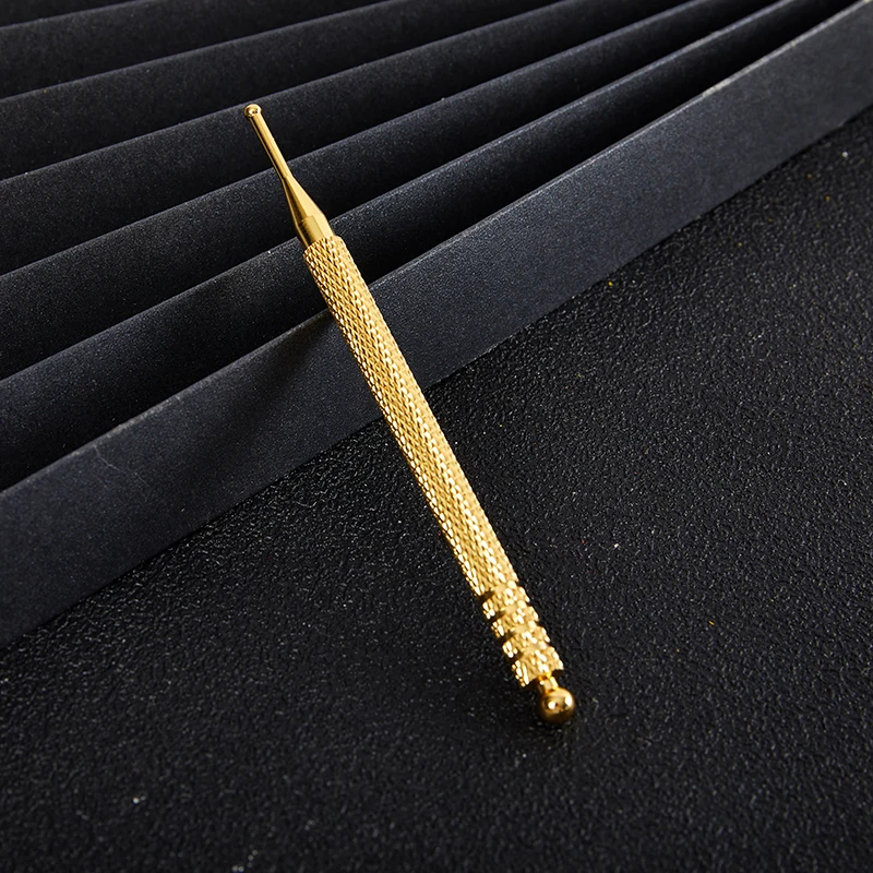 Facial Reflexology Massage Tool Retractable Acupuncture Pen Double Headed Spring Ear Care Tool Point Probe Pen Massager for Face