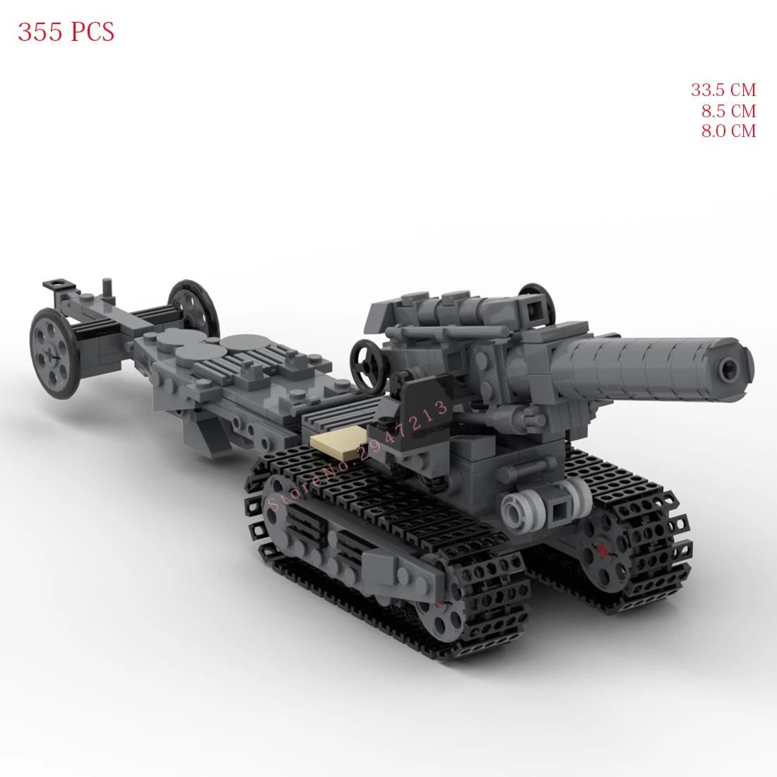 hot military WWII Soviet Army B-4-M 1931/203 MM howitzers tank technical vehicles weapons war Building Blocks bricks toys gift