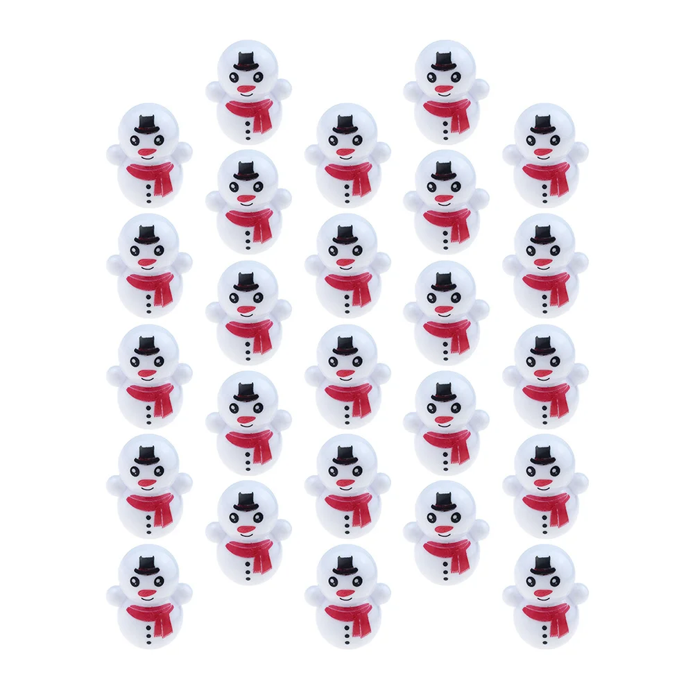 25 قطعة من رجل الثلج الجميل على شكل بهلوان، تفاصيل دقيقة، لمسة نهائية ناعمة، لعبة آمنة للأطفال، مهارة ممتعة، بناء ديكور للطاولات، لعبة نشاط #1