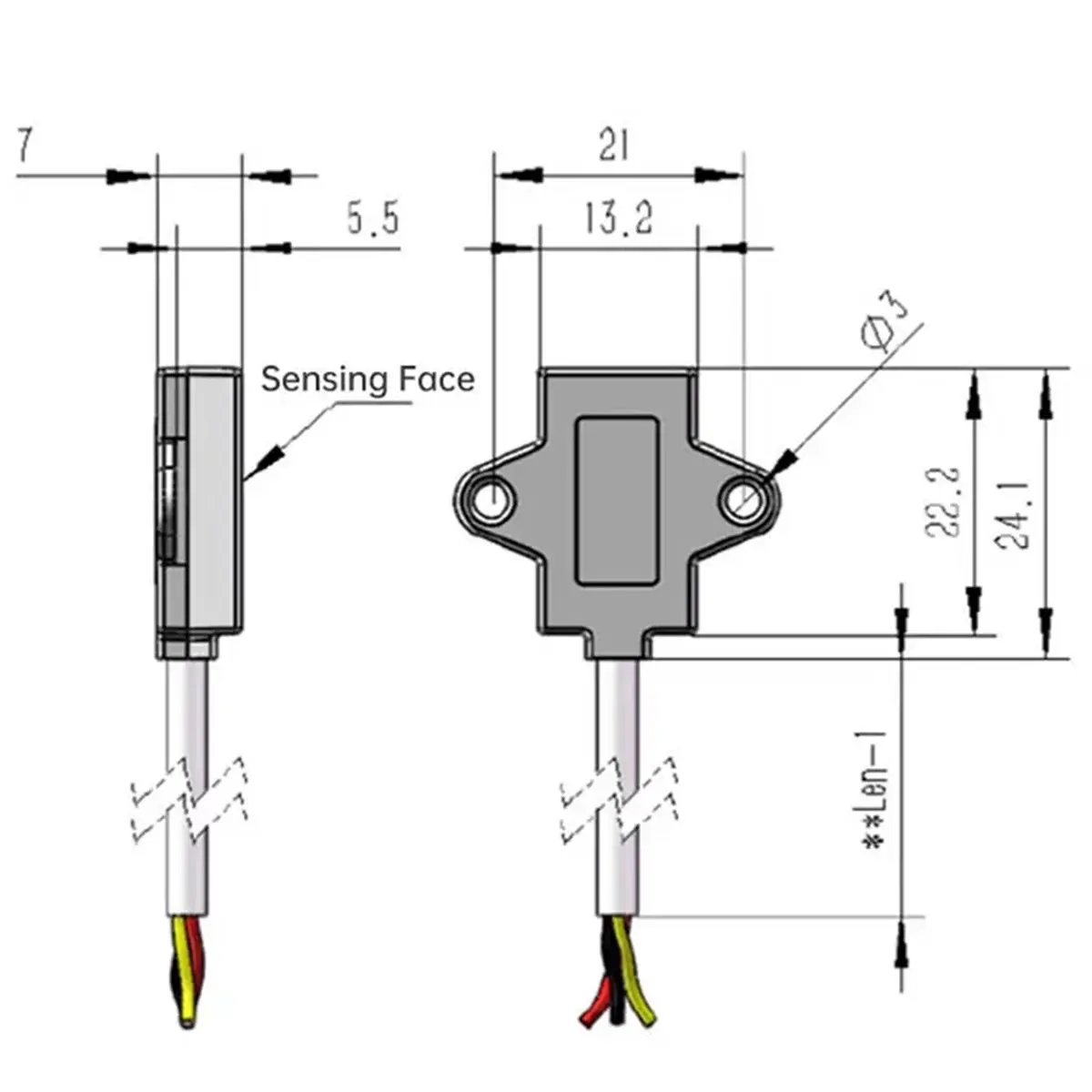 3.3V-5V Non Contact Water Level Sensor Capacitive Liquid Level Sensor Liquid Detection Switch Controller Water Detector