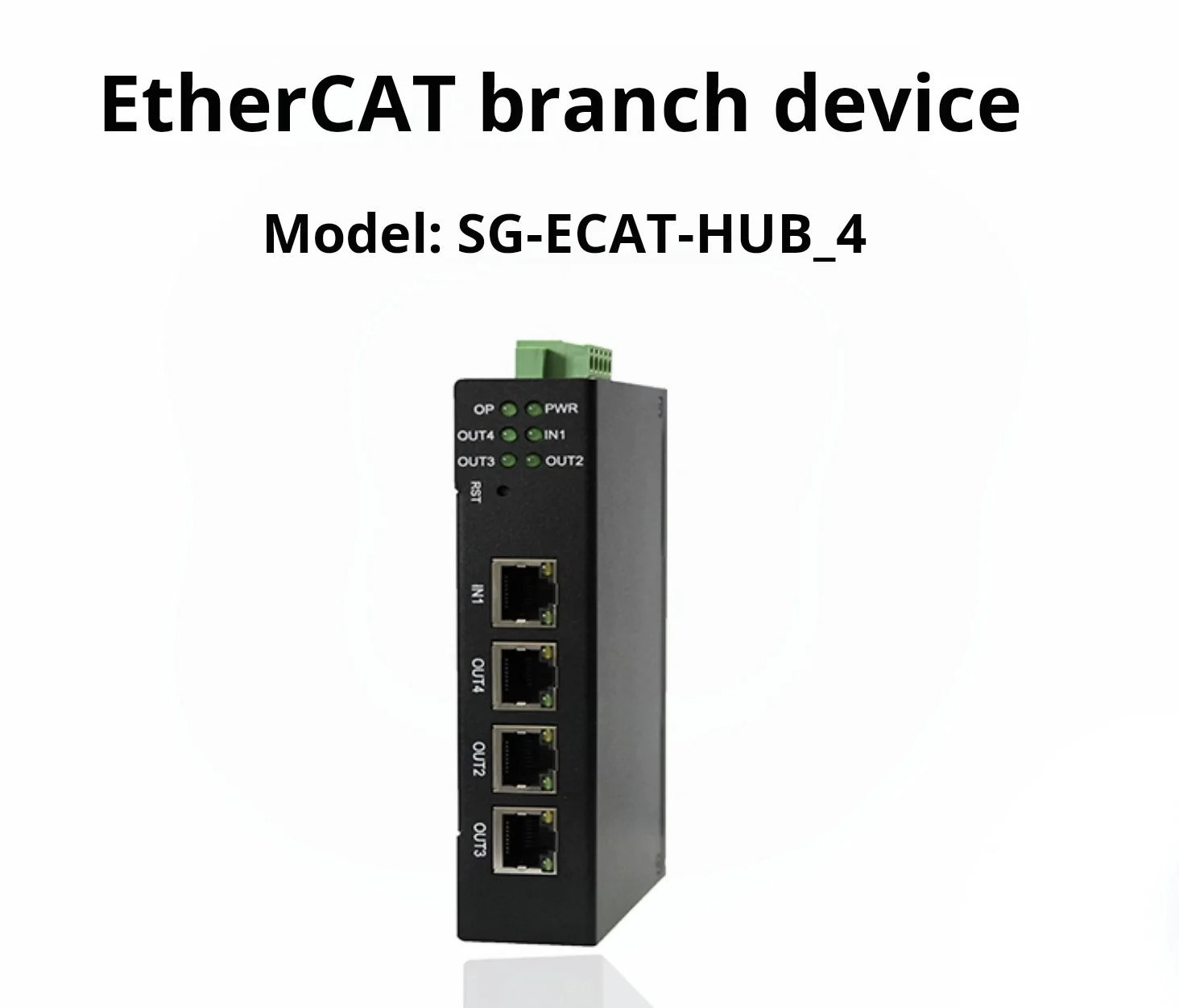 

Разветвитель EtherCAT может быть каскадирован для поддержки основной станции ПЛК.