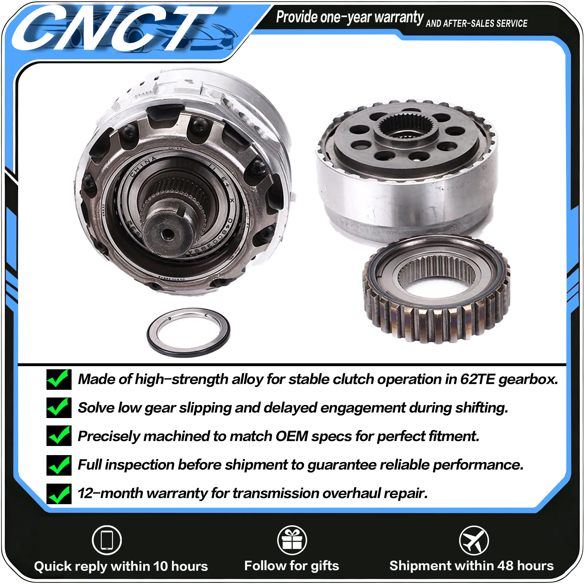 100% Original 62TE Transmission Clutch Drum Kit For Chrysler Town & Country, Dodge Grand Caravan Journey, Fiat Freemont