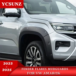 Wheel Arch Mudguards Fender Flares With Nuts For VW Volkswagen Amarok 2023 2024 2025 Double Cabin Car Accessories