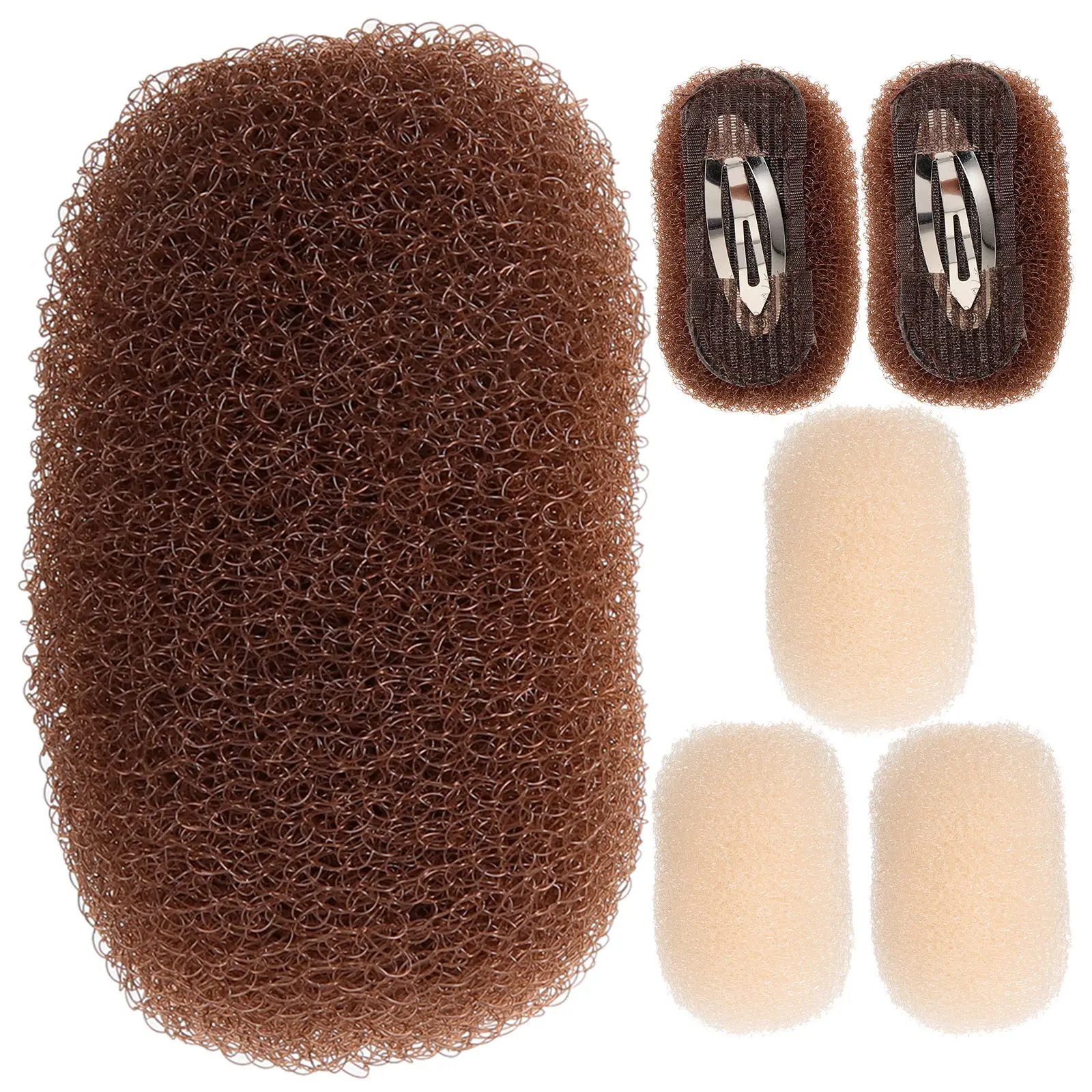 

6Pcs Hair Bump Pads Volume Increase Padding Clips Easy Use Hair Styling Tools for Women Women Gift Home Accessory
