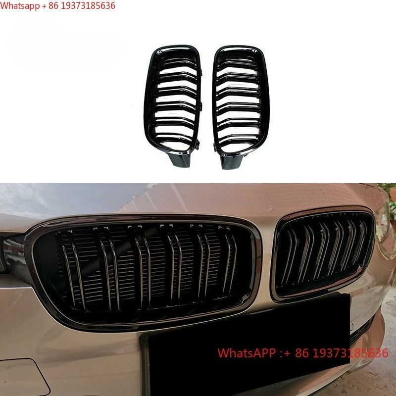 FOR BMW 3 Series Grill F30 F31 Front Bumper Grille Black Front Bumper  Parts Modification Car Upgrade  Body Kit