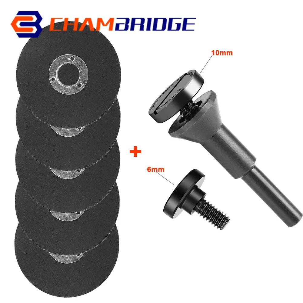 2-10 sztuk 50mm metalowa tarcza tnąca Mini ściernica z żywicy brzeszczot piły szlifierka kątowa tarcza tnąca Plus 1 szt. Trzpień montażowy