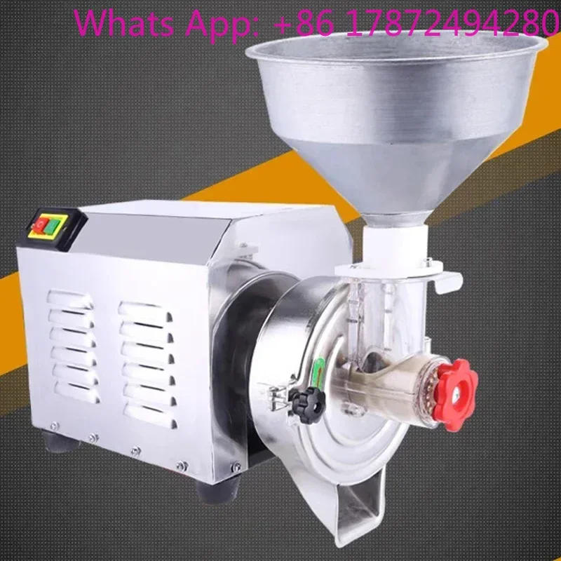 2200W Food Grade Stainless Steel Five Grains Grinder Commercial Soybean Milk Grinding Rice Paste Beating Machine 60kg/h