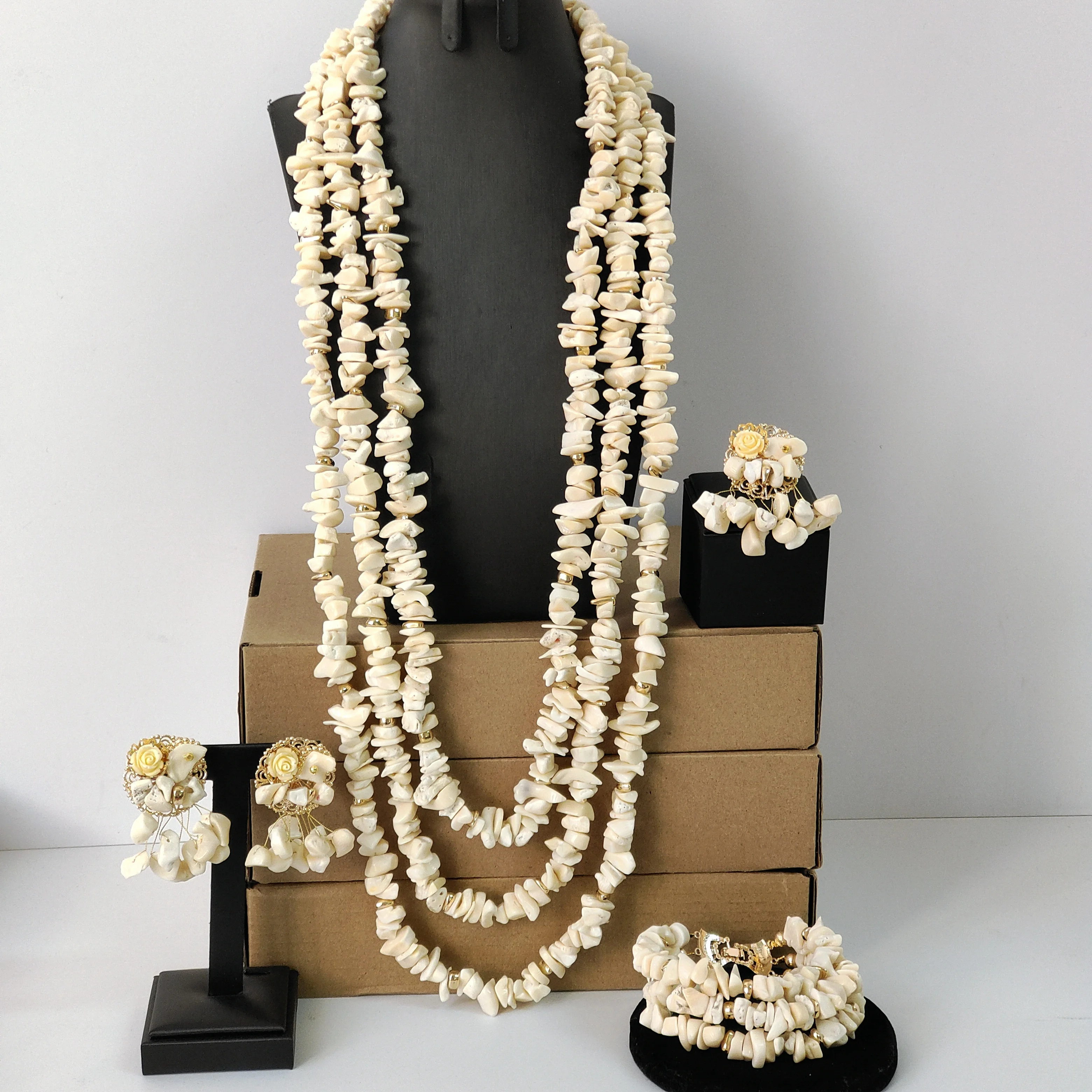 real original coral beads jewelry sets nigerian wedding