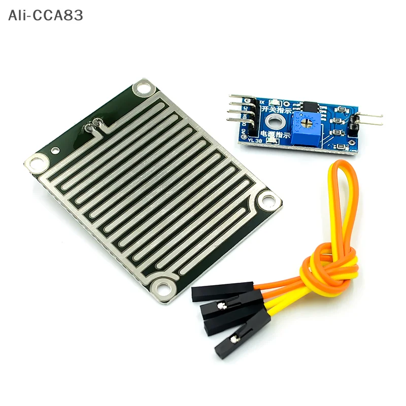 

Snow Rain Raindrops Sensitive Detection Sensor Module Rain Weather Module High Sensitivity Humidity Detection Sensor Module