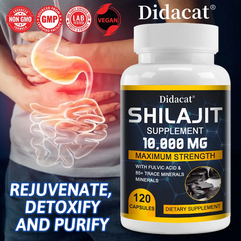 

Pure Shilajit Supplement - Maximum Strength with Natural Fulvic Acid & 85+ Trace Minerals, Vegan Friendly Dietary Supplement