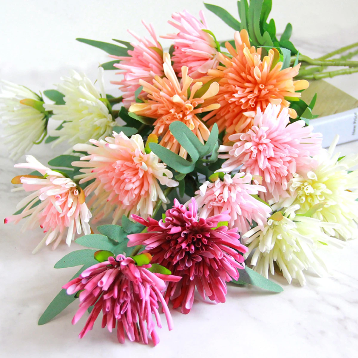 

Artificial Chrysanthemum Simulation Decorative Plants for Home Office Wedding Party Beautiful Realistic Eco Friendly Bouquet