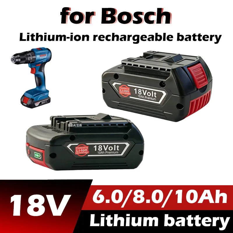 

Новая популярная литий-ионная аккумуляторная батарея 18В 10Ач для электроинструментов Bosch, замена для BAT618, BAT609, BAT6