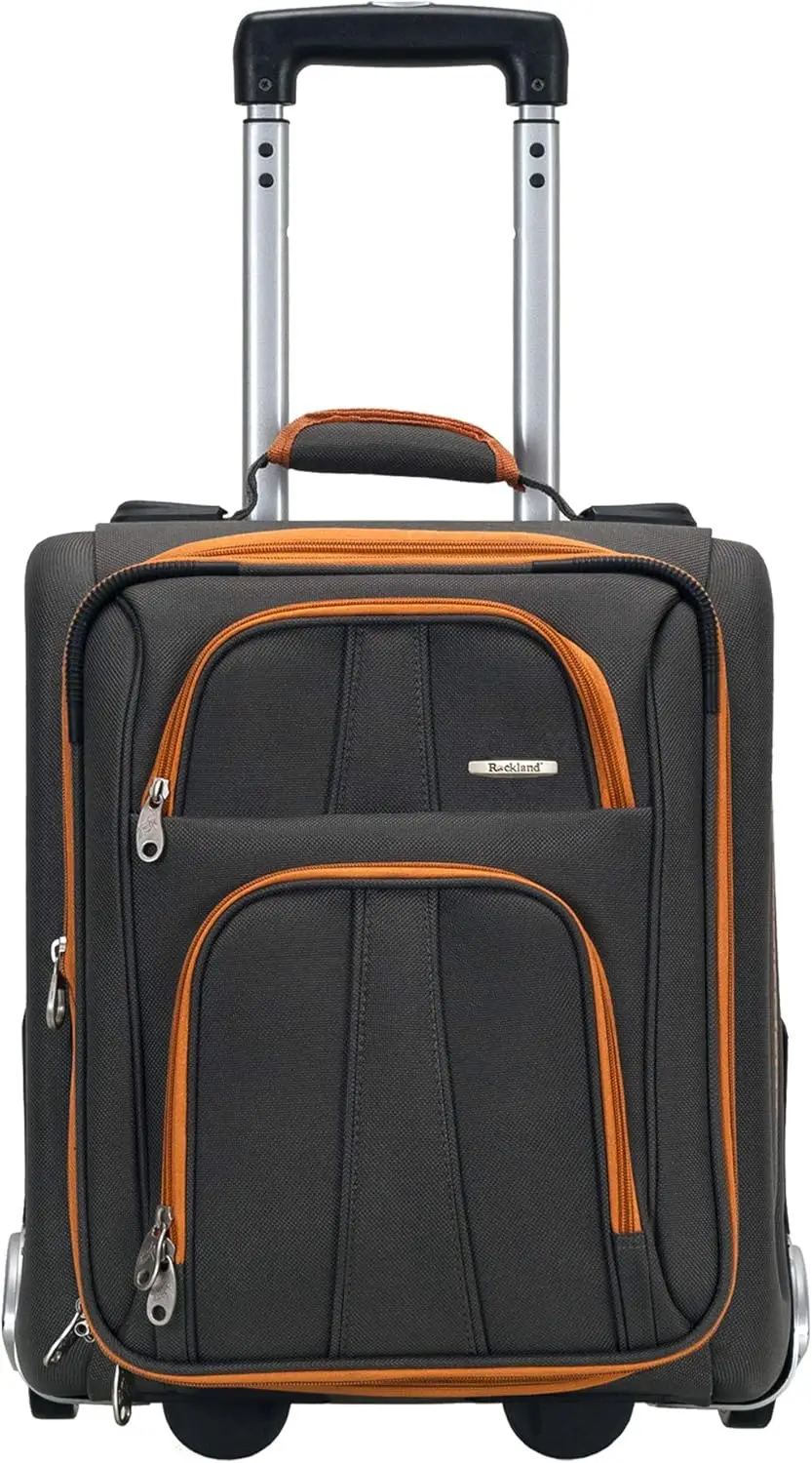 Bagagem vertical Varsity Softside, equipamento de polo, carvão vegetal, conjunto de 4 peças, 18 22 26 30