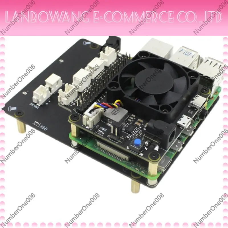 X825 SATA HDD SSD Expansion Board for Raspberry Pi 4B, 2.5 Inch Hard Drive Storage Adapter for RPi4, High Speed Driver Kit