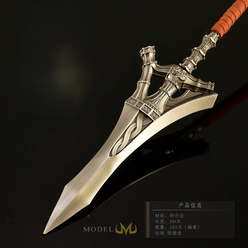 30cm/11.81in Hot Soulful Serpent Hunting Spear Item Collection Ornament Props Birthday Gifts Toys All-Metal Craft Weapons Model