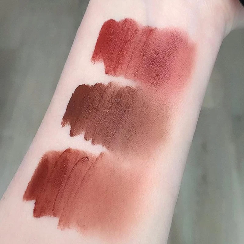 Cappuvini Waterproof Lasting Cosmetics Mysterious Amber Silky Smooth Lip Mud Mousse Matte Lip Gloss Nude Color Lips Base Makeup