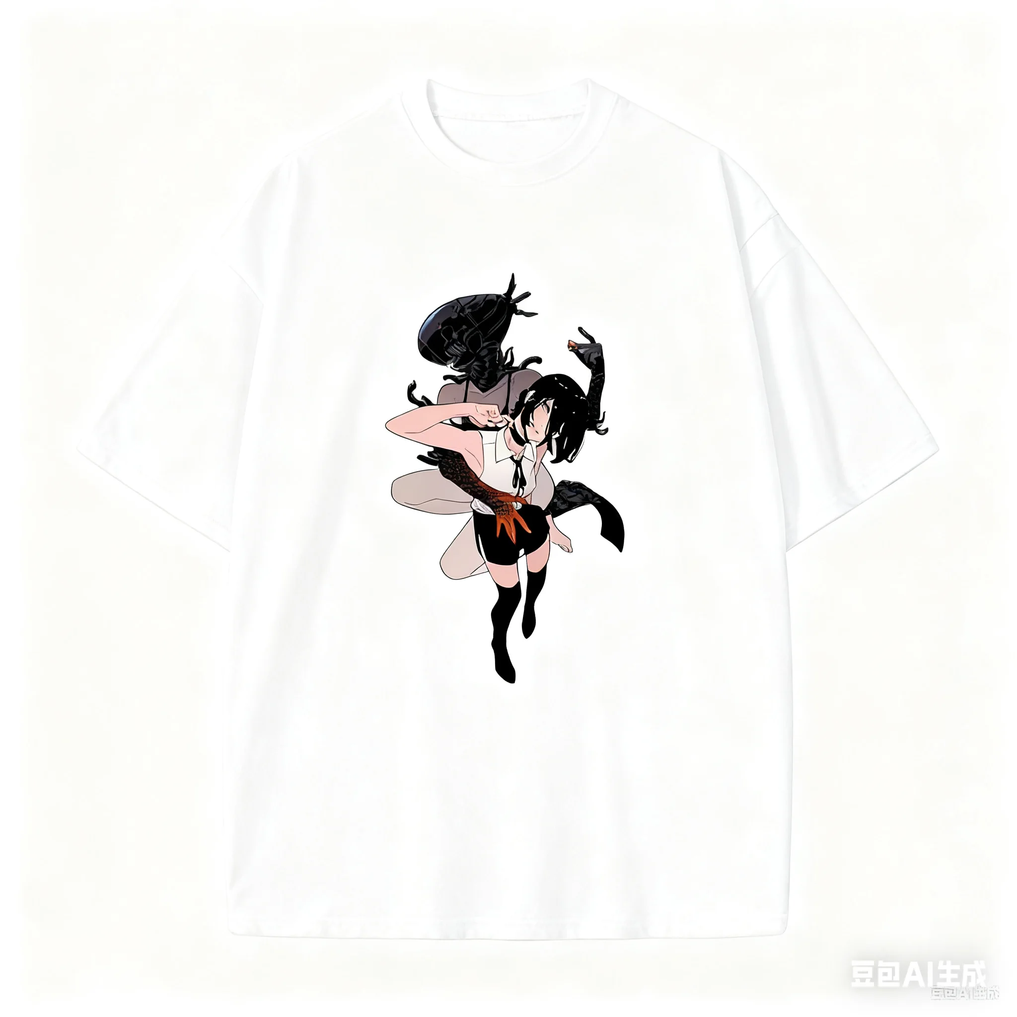 2025 جديد عادية تي شيرتات قصيرة الاكمام طباعة القطن منتظم صالح الجولة الرقبة تنفس فضفاض للجنسين المحملة الرجال النساء الملابس #2