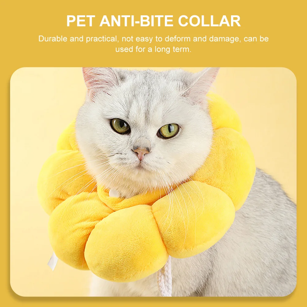 

Pet Collar Cat to Stop Licking Neck Protector Dog Recovery Collars Cone for Cats