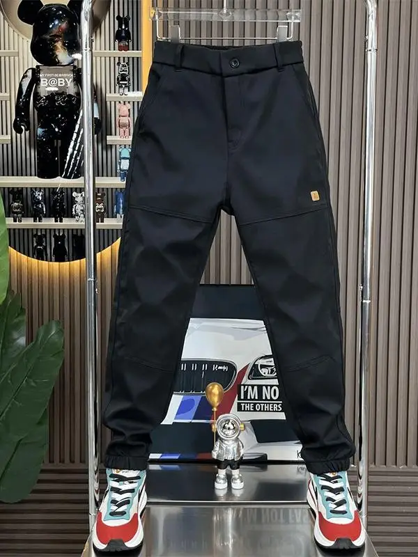 

Faionable Breathable Men's Casual Pants Slim Fit Comfortable Spring Autumn Loose Workwear Trousers Trendy Cuffed Long Trousers