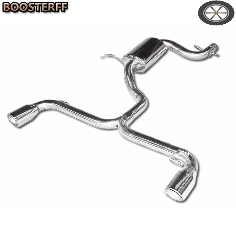 SS Catback Turbo Exhaust For 09-12 VW Golf Vi GTi 2.0T MK6 3.5