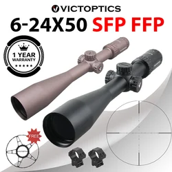 Victoptics S4 6-24x50 FFP SFP FDE MDL luneta myśliwska taktyczny obraz od krawędzi do krawędzi z funkcją blokady wieżyczki długa ulga w oczy