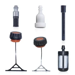 Gas Fuel Cap & Oil Cap For Stihl 020 021 023 024 025 026 028 034 036 038 042 048 AV Super Replace 0000 350 0520, 0000 350 0510