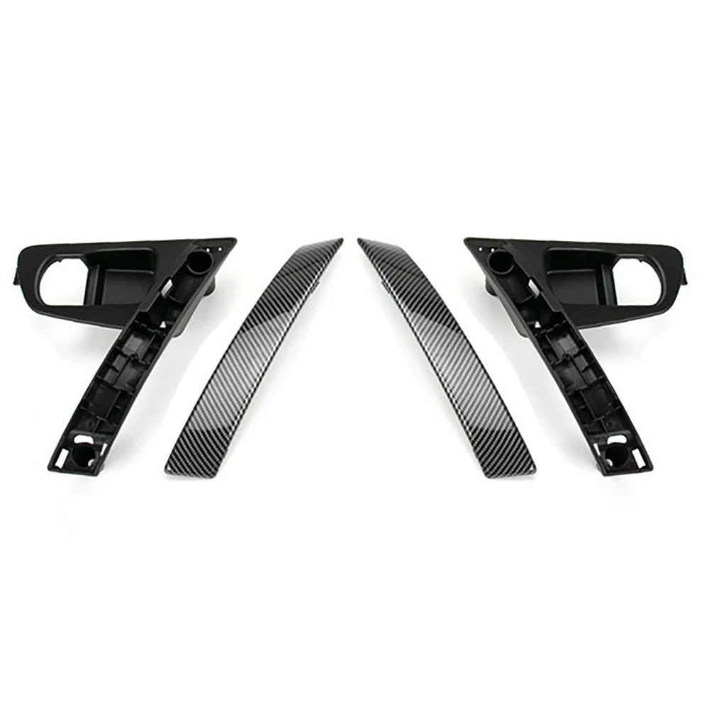 

A95E-Car Carbon Fiber Interior Door Handles Base Interior Door Handle Cover Trim For Nissan Qashqai J10 2007-2015