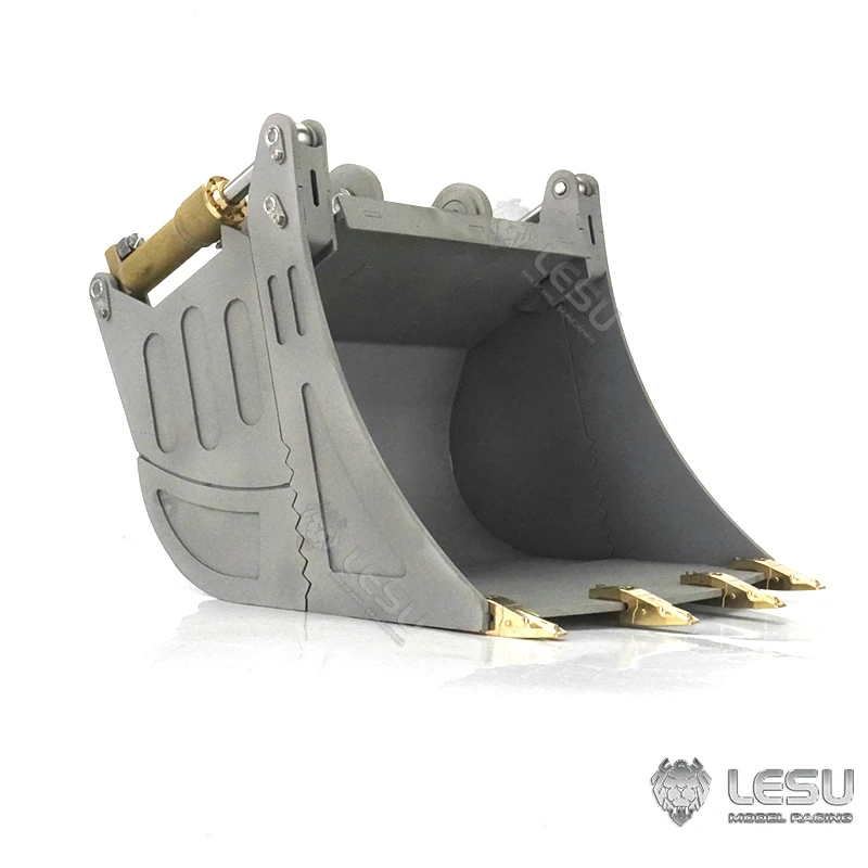 LESU AT-C0019-A hydraulic opening and closing bucket attachment, suitable for 1/14 excavator C374