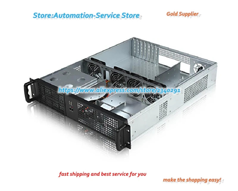 Doltish-Châssis d'ordinateur industriel, composants de châssis HDD, grande position de puissance, 2U