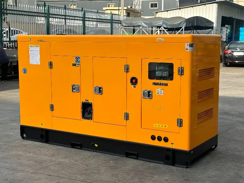40KW 50KW Water Cooled Silent Diesel Generator 15KVA Brushless Alternator With Automatic Voltage Regulation