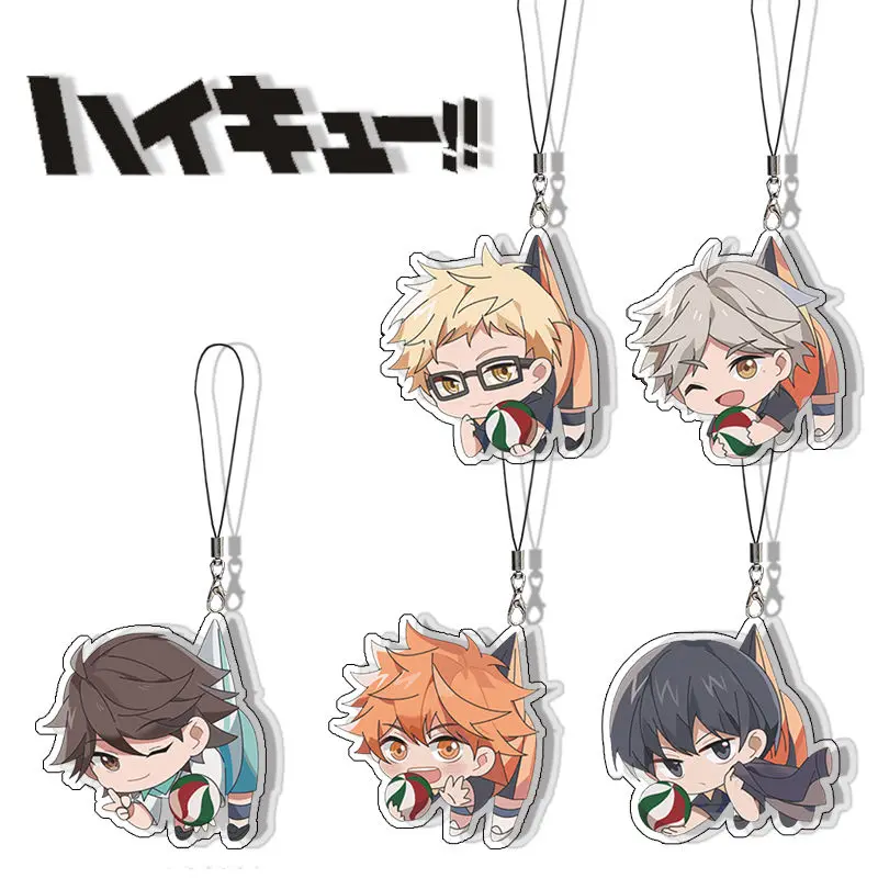 5Pcs sugawara koushi Oikawa Tooru Shoyo Hinata For IPhone/Xiaomi/Huawei Mobile Phone Case Keychain Key Chain Cover Gift Girls