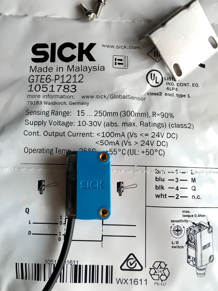 New original SICK photoelectric switch GTE6-P1211, GTE6-P1212