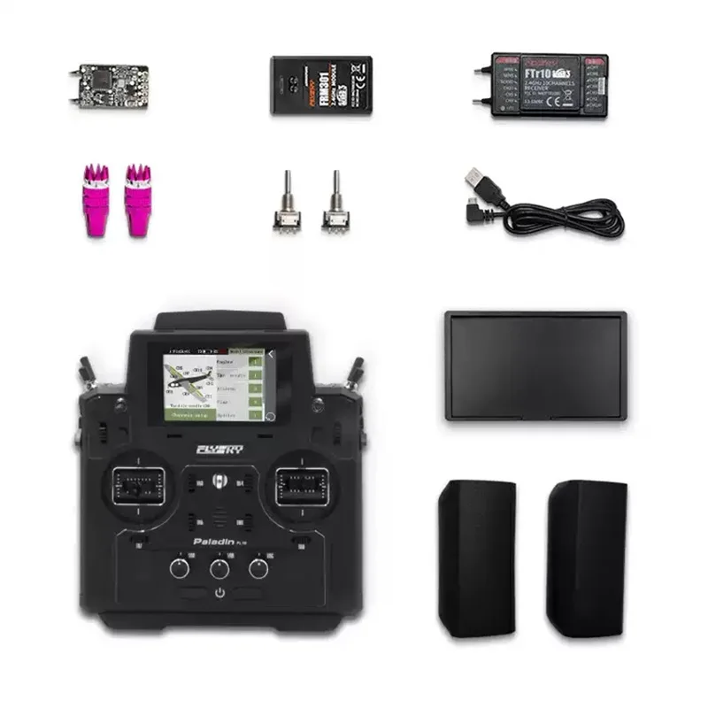 Flysky Pl18 Paladin Afhds  2.4g 18ch Radio Transmitter Ftr8b Color Screen Touch Interface For Model Airplane Helicopter