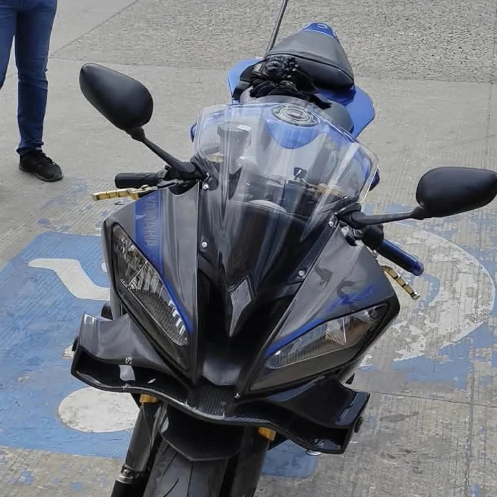 오토바이 GP 고정 날개 액세서리 스포일러 공기역학적 윙렛 야마하 YZF R6 2008-2016 ABS 카본 썸네일 3