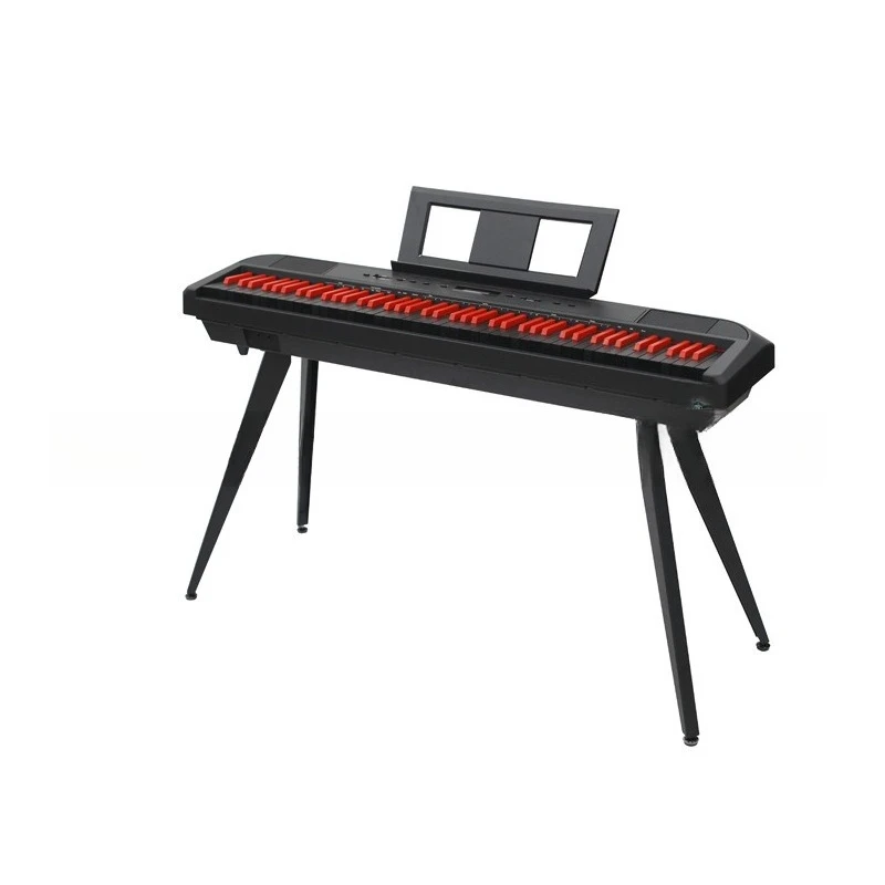 Red keyboard, portable home electric piano, good sound quality, piano feel