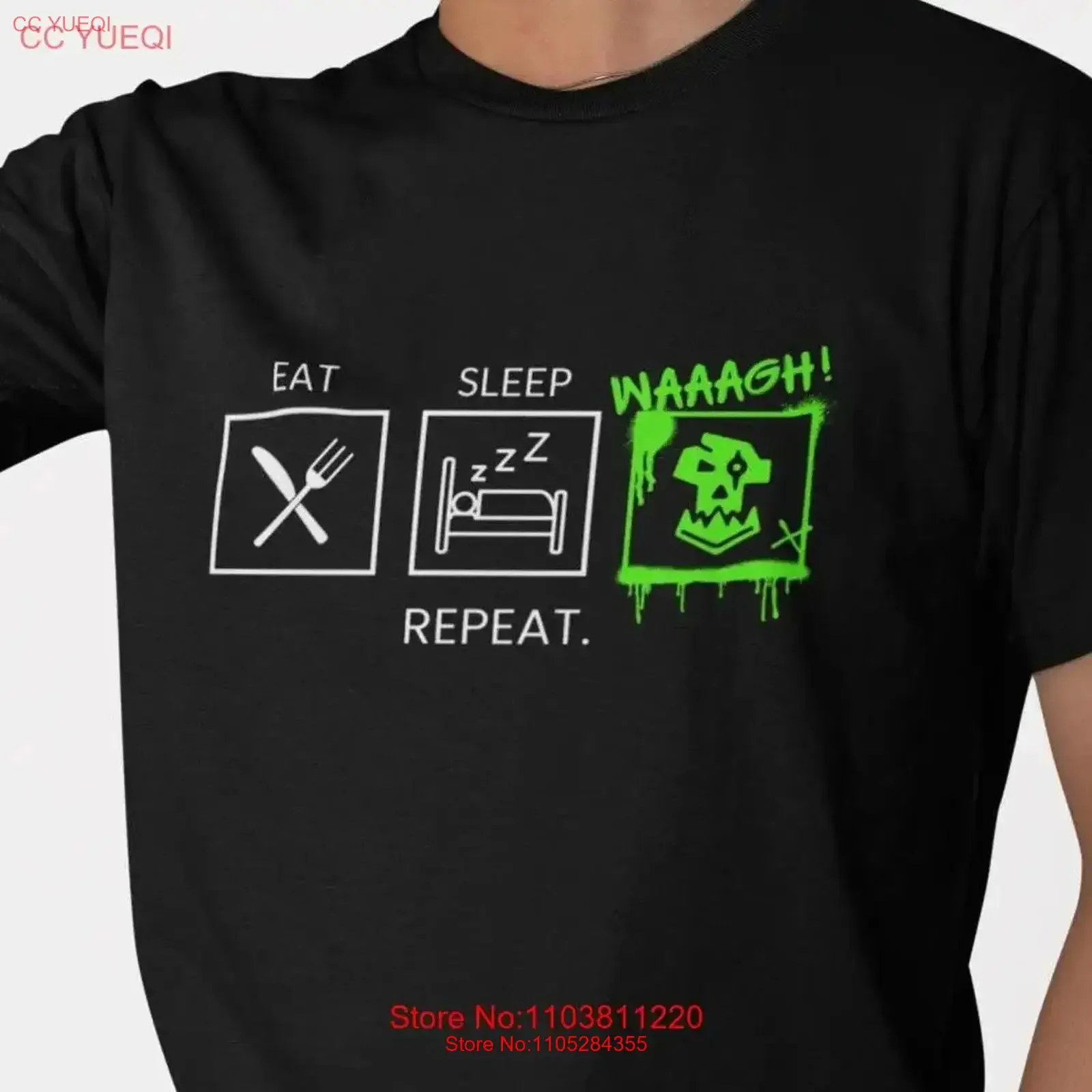 Ork T Shirt for Wargamers Wargaming Wargamer Waaagh WH40K vintage Washed graphic Casual homme Comfortable streetwear Versatile