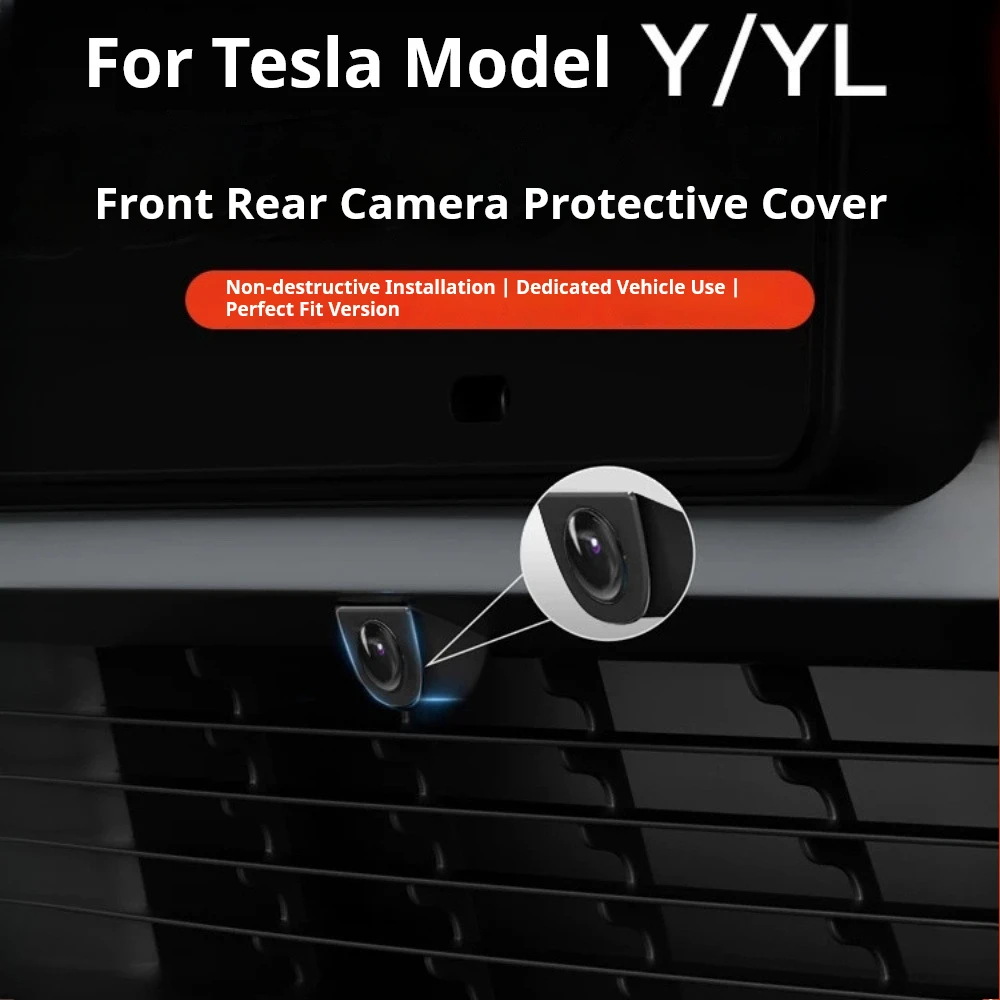 For Tesla Model Y Juniper Model YL Front Rear Camera Cover Protector Rain Sand Stone Scratch Guard