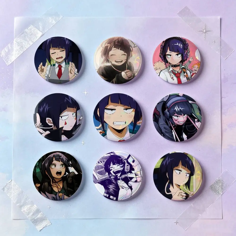 Kyoka Jiro Anime-Figuren-Abzeichen 25 32 44 58 75 mm Runde Cosplay-Pins Taschendekoration für Fans, Sammler, Freunde, Geschenke, Brosche, Souvenir