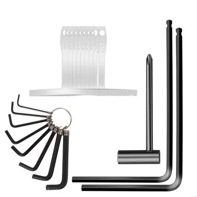 

U1JC 20Pcs Guitar Repair Allen Wrench 4mm & 5mm Ball End Trusses Rod Wrenches