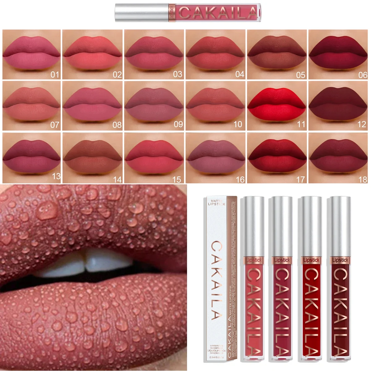 Sexy Waterproof Liquid Lipstick Lip coreano Matte Velvet Lipstick Lip Gloss Long Lasting Non marking Red Makeup Cosmetic Nude