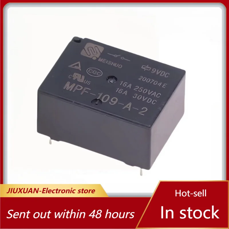 New 1pcs/lot MPF-109-A-2 4pins 9V 16A 250VAC Hot water kettle motherboard relay